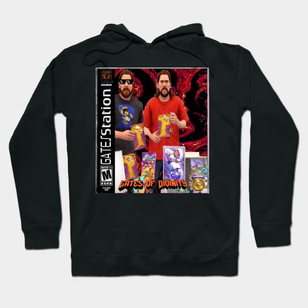 16Bit Gates of Divinity Hoodie by Clear As Mud Productions LTD